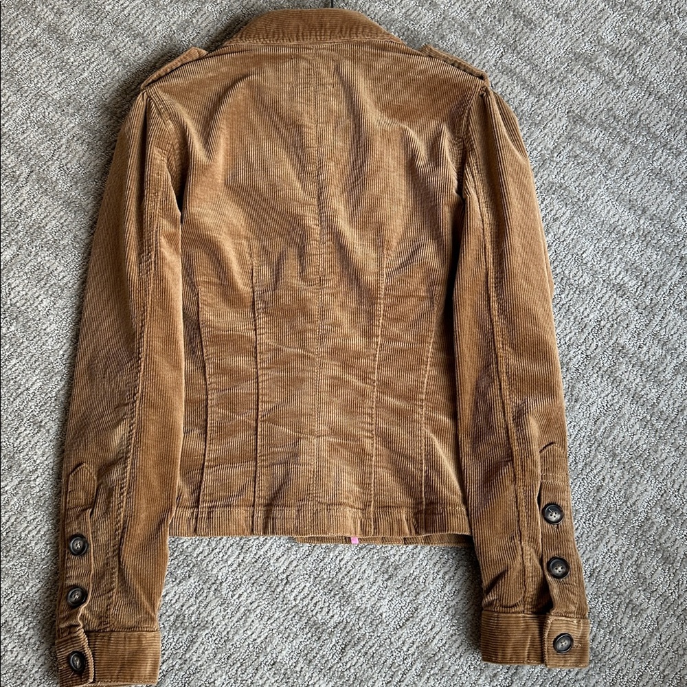 Kut from the Kloth Tan Corduroy Utility Jacket - Picture 3 of 8